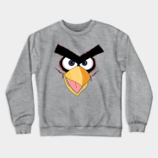 Face bird-red Crewneck Sweatshirt